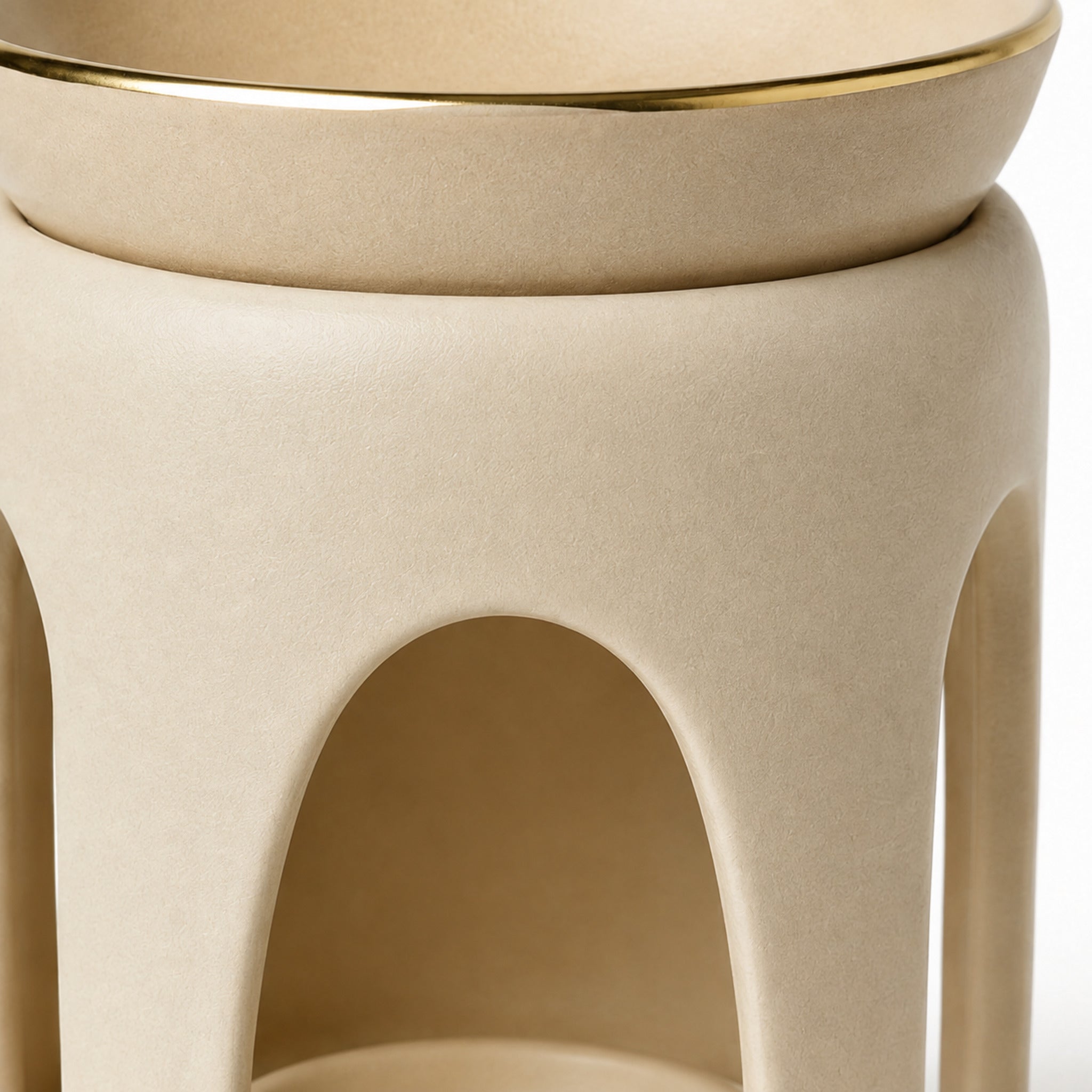 Brûle-parfum Lumière – Diffuseur décoratif en céramique ajourée